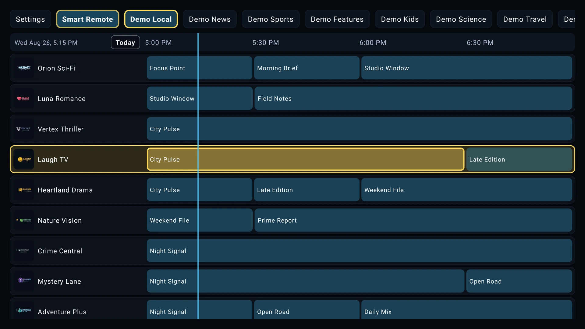 SluiceBox Lite guide without the Premium preview and description panels